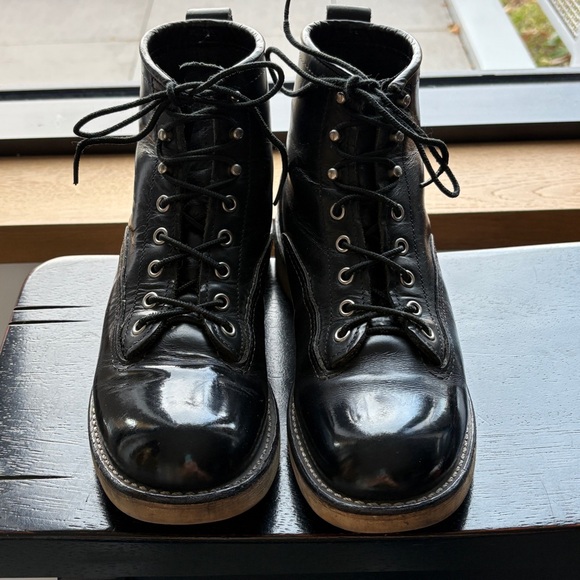 Red Wing Lineman  Black Boots 2913 Size 8D - Picture 3 of 6